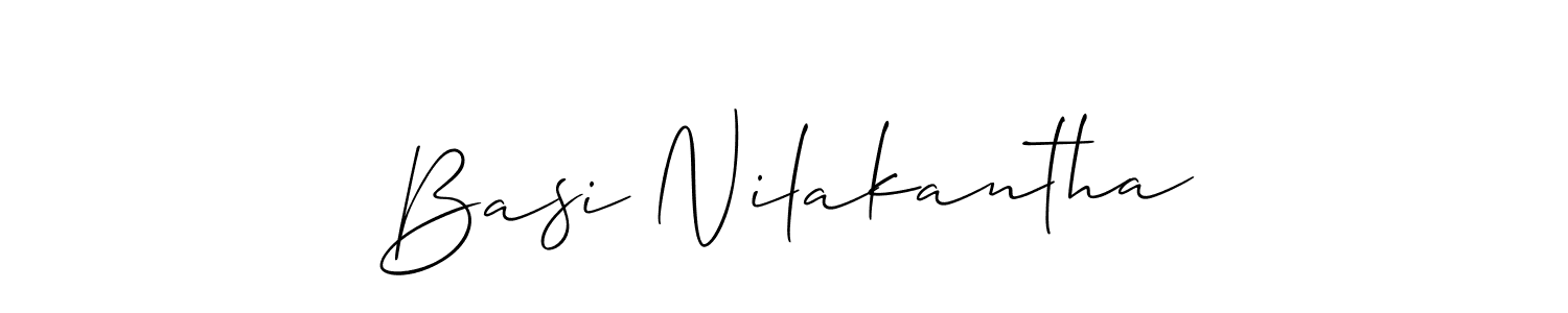 Also we have Basi Nilakantha name is the best signature style. Create professional handwritten signature collection using Allison_Script autograph style. Basi Nilakantha signature style 2 images and pictures png