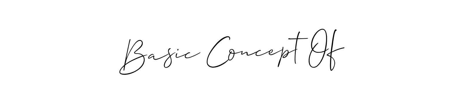 if you are searching for the best signature style for your name Basic Concept Of. so please give up your signature search. here we have designed multiple signature styles  using Allison_Script. Basic Concept Of signature style 2 images and pictures png