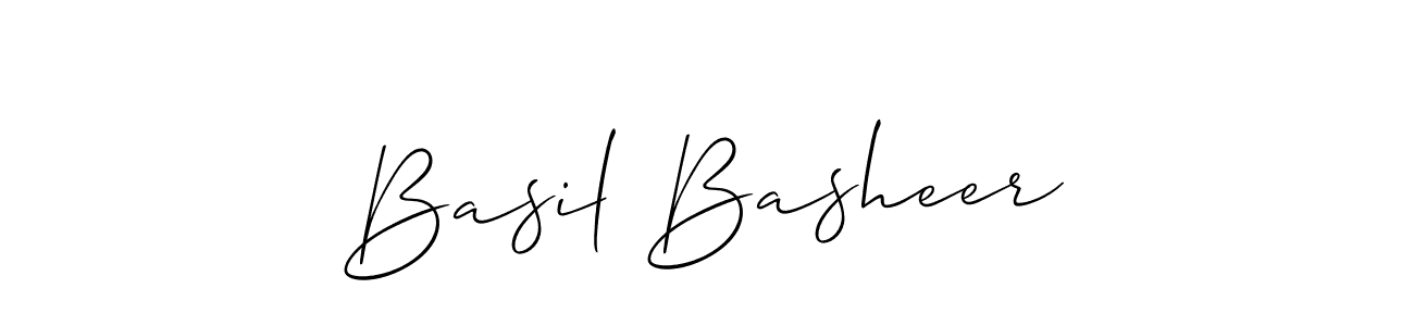 Create a beautiful signature design for name Basil Basheer. With this signature (Allison_Script) fonts, you can make a handwritten signature for free. Basil Basheer signature style 2 images and pictures png