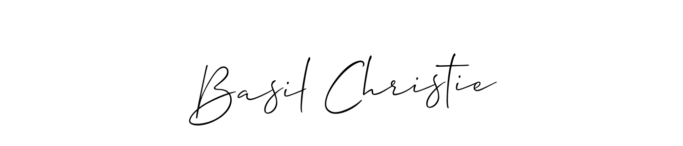 Design your own signature with our free online signature maker. With this signature software, you can create a handwritten (Allison_Script) signature for name Basil Christie. Basil Christie signature style 2 images and pictures png