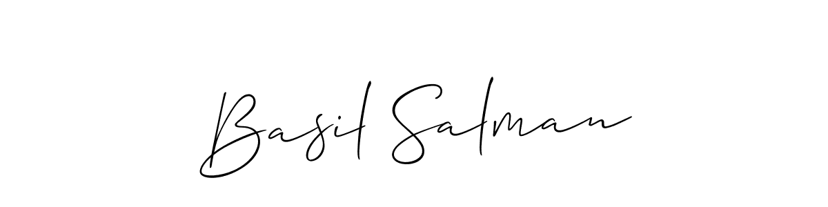 How to Draw Basil Salman signature style? Allison_Script is a latest design signature styles for name Basil Salman. Basil Salman signature style 2 images and pictures png