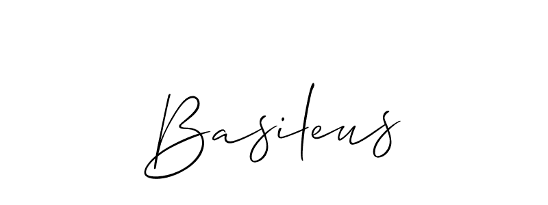 Make a beautiful signature design for name Basileus. With this signature (Allison_Script) style, you can create a handwritten signature for free. Basileus signature style 2 images and pictures png