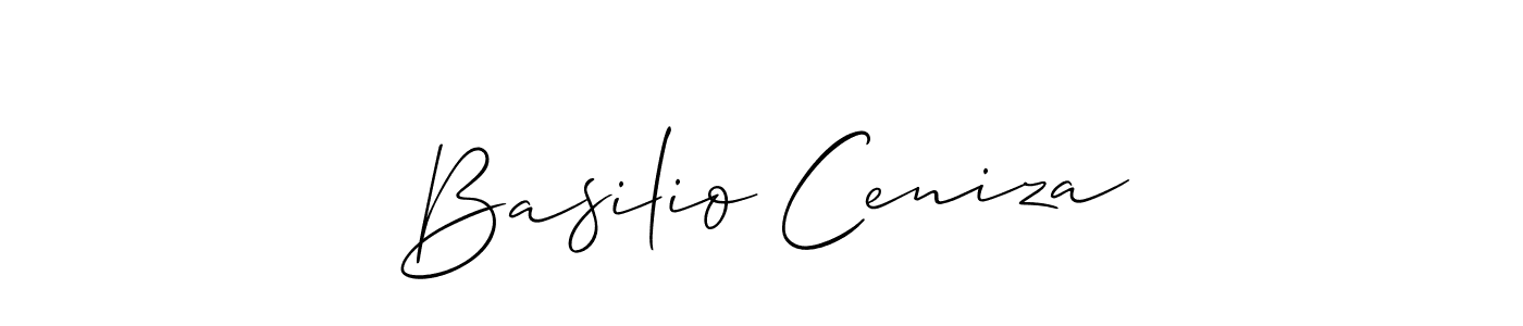 Best and Professional Signature Style for Basilio Ceniza. Allison_Script Best Signature Style Collection. Basilio Ceniza signature style 2 images and pictures png