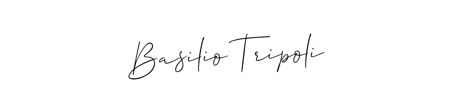 Once you've used our free online signature maker to create your best signature Allison_Script style, it's time to enjoy all of the benefits that Basilio Tripoli name signing documents. Basilio Tripoli signature style 2 images and pictures png