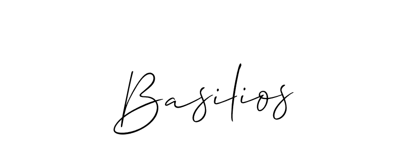 How to make Basilios name signature. Use Allison_Script style for creating short signs online. This is the latest handwritten sign. Basilios signature style 2 images and pictures png