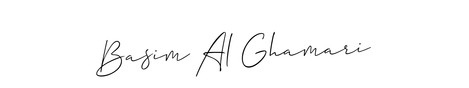 Similarly Allison_Script is the best handwritten signature design. Signature creator online .You can use it as an online autograph creator for name Basim Al Ghamari. Basim Al Ghamari signature style 2 images and pictures png