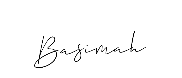 How to Draw Basimah signature style? Allison_Script is a latest design signature styles for name Basimah. Basimah signature style 2 images and pictures png