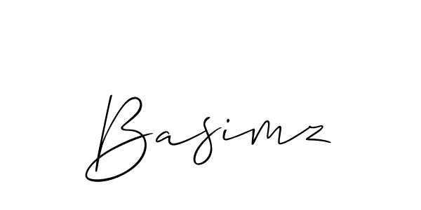 Also we have Basimz name is the best signature style. Create professional handwritten signature collection using Allison_Script autograph style. Basimz signature style 2 images and pictures png
