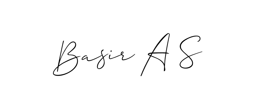 This is the best signature style for the Basir A S name. Also you like these signature font (Allison_Script). Mix name signature. Basir A S signature style 2 images and pictures png