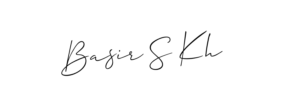 How to make Basir S Kh signature? Allison_Script is a professional autograph style. Create handwritten signature for Basir S Kh name. Basir S Kh signature style 2 images and pictures png