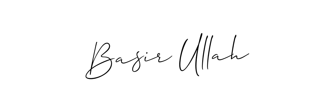 Design your own signature with our free online signature maker. With this signature software, you can create a handwritten (Allison_Script) signature for name Basir Ullah. Basir Ullah signature style 2 images and pictures png