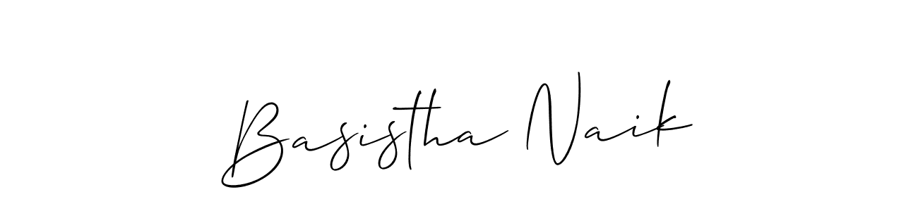 Use a signature maker to create a handwritten signature online. With this signature software, you can design (Allison_Script) your own signature for name Basistha Naik. Basistha Naik signature style 2 images and pictures png