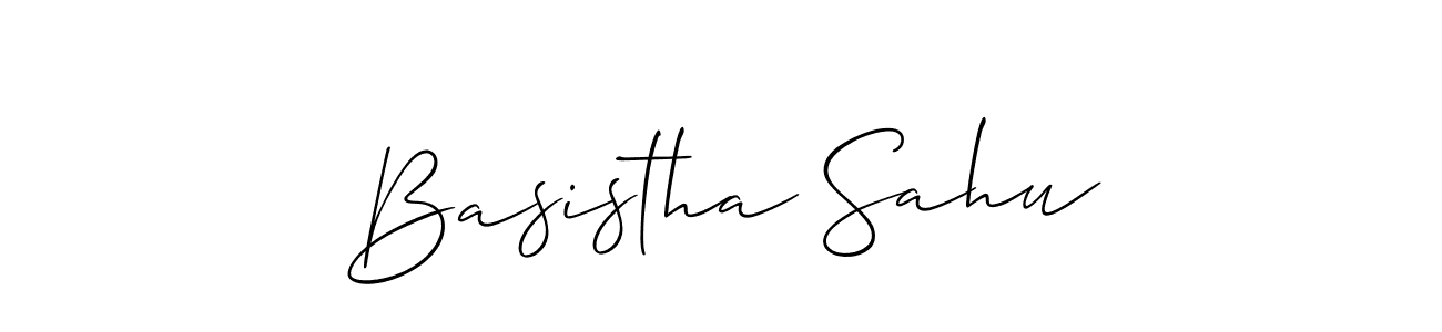 if you are searching for the best signature style for your name Basistha Sahu. so please give up your signature search. here we have designed multiple signature styles  using Allison_Script. Basistha Sahu signature style 2 images and pictures png