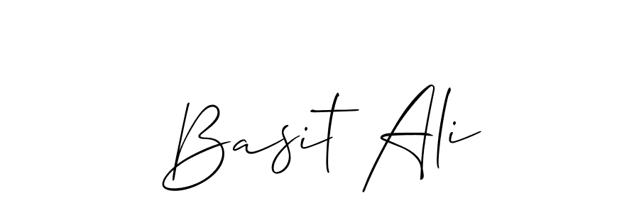 Make a beautiful signature design for name Basit Ali. With this signature (Allison_Script) style, you can create a handwritten signature for free. Basit Ali signature style 2 images and pictures png