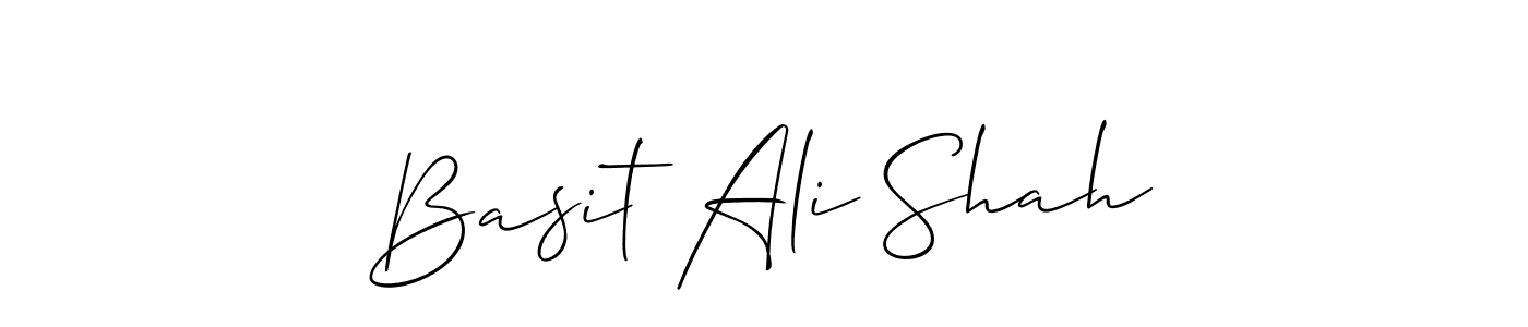 How to Draw Basit Ali Shah signature style? Allison_Script is a latest design signature styles for name Basit Ali Shah. Basit Ali Shah signature style 2 images and pictures png