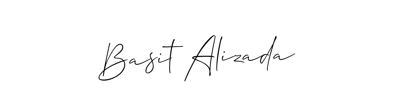 The best way (Allison_Script) to make a short signature is to pick only two or three words in your name. The name Basit Alizada include a total of six letters. For converting this name. Basit Alizada signature style 2 images and pictures png