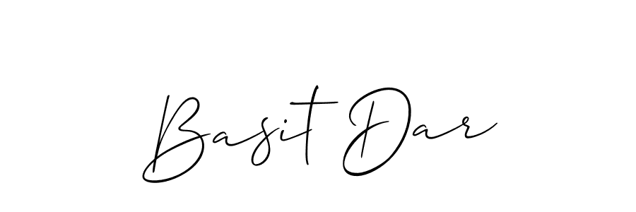 You should practise on your own different ways (Allison_Script) to write your name (Basit Dar) in signature. don't let someone else do it for you. Basit Dar signature style 2 images and pictures png