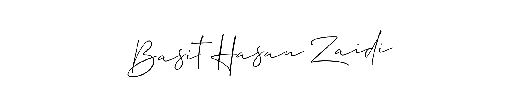 Make a beautiful signature design for name Basit Hasan Zaidi. Use this online signature maker to create a handwritten signature for free. Basit Hasan Zaidi signature style 2 images and pictures png