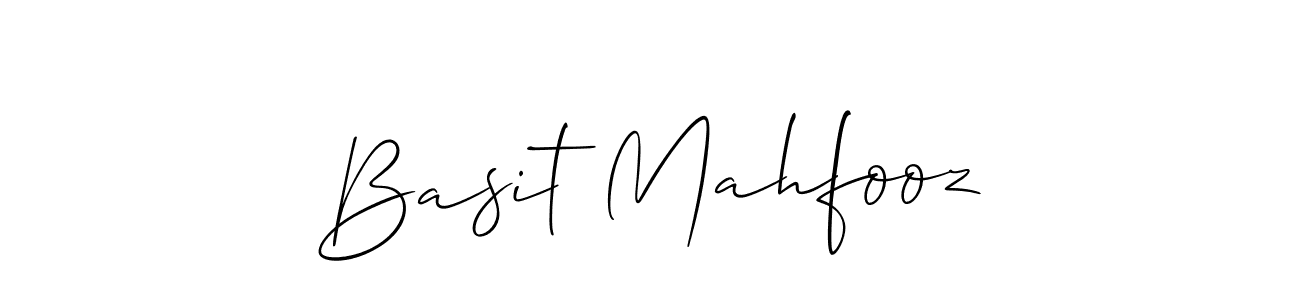 if you are searching for the best signature style for your name Basit Mahfooz. so please give up your signature search. here we have designed multiple signature styles  using Allison_Script. Basit Mahfooz signature style 2 images and pictures png