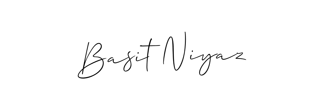Basit Niyaz stylish signature style. Best Handwritten Sign (Allison_Script) for my name. Handwritten Signature Collection Ideas for my name Basit Niyaz. Basit Niyaz signature style 2 images and pictures png
