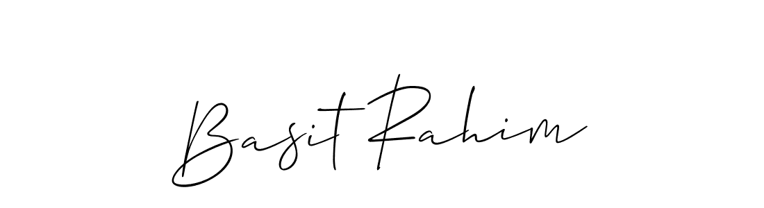 Also we have Basit Rahim name is the best signature style. Create professional handwritten signature collection using Allison_Script autograph style. Basit Rahim signature style 2 images and pictures png