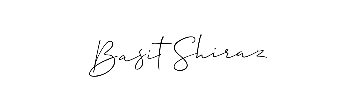 Also we have Basit Shiraz name is the best signature style. Create professional handwritten signature collection using Allison_Script autograph style. Basit Shiraz signature style 2 images and pictures png