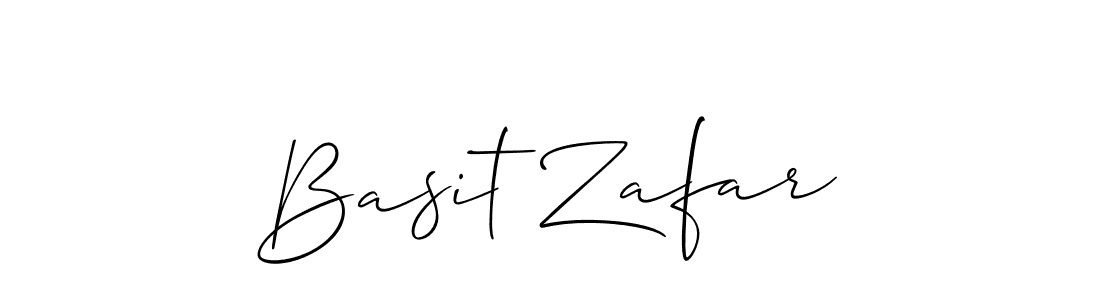 Create a beautiful signature design for name Basit Zafar. With this signature (Allison_Script) fonts, you can make a handwritten signature for free. Basit Zafar signature style 2 images and pictures png