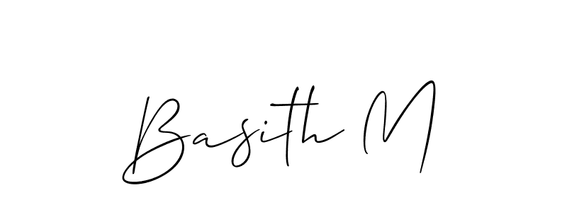Best and Professional Signature Style for Basith M. Allison_Script Best Signature Style Collection. Basith M signature style 2 images and pictures png