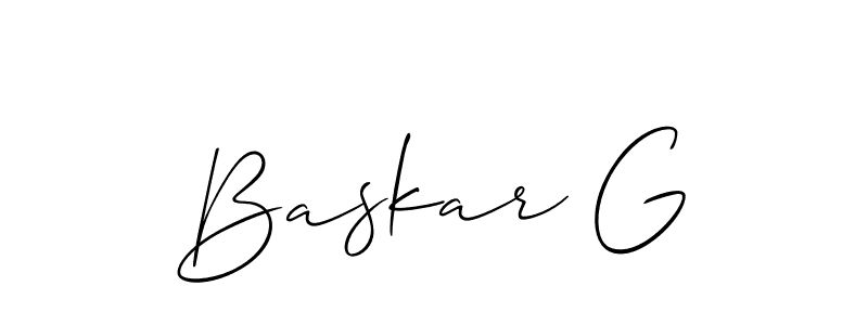 Here are the top 10 professional signature styles for the name Baskar G. These are the best autograph styles you can use for your name. Baskar G signature style 2 images and pictures png