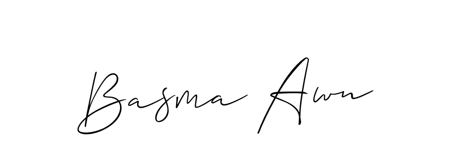 Also we have Basma Awn name is the best signature style. Create professional handwritten signature collection using Allison_Script autograph style. Basma Awn signature style 2 images and pictures png