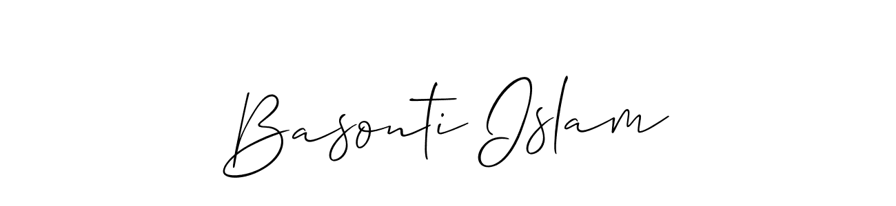 Make a short Basonti Islam signature style. Manage your documents anywhere anytime using Allison_Script. Create and add eSignatures, submit forms, share and send files easily. Basonti Islam signature style 2 images and pictures png
