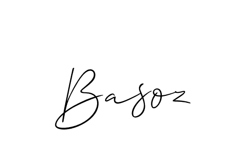 Make a beautiful signature design for name Basoz. With this signature (Allison_Script) style, you can create a handwritten signature for free. Basoz signature style 2 images and pictures png