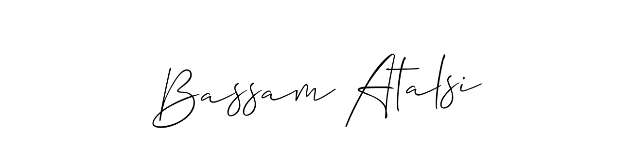 if you are searching for the best signature style for your name Bassam Atalsi. so please give up your signature search. here we have designed multiple signature styles  using Allison_Script. Bassam Atalsi signature style 2 images and pictures png