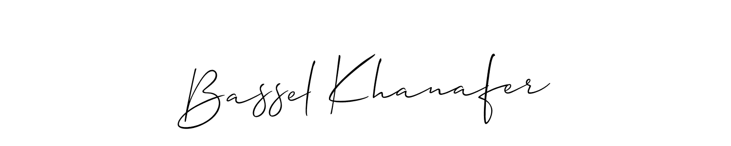 It looks lik you need a new signature style for name Bassel Khanafer. Design unique handwritten (Allison_Script) signature with our free signature maker in just a few clicks. Bassel Khanafer signature style 2 images and pictures png