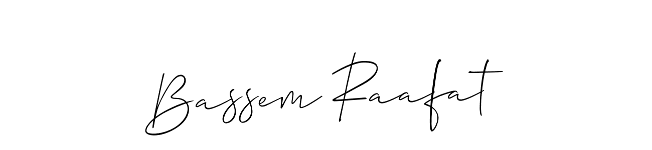 The best way (Allison_Script) to make a short signature is to pick only two or three words in your name. The name Bassem Raafat include a total of six letters. For converting this name. Bassem Raafat signature style 2 images and pictures png