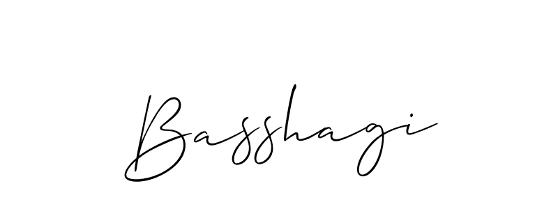 if you are searching for the best signature style for your name Basshagi. so please give up your signature search. here we have designed multiple signature styles  using Allison_Script. Basshagi signature style 2 images and pictures png