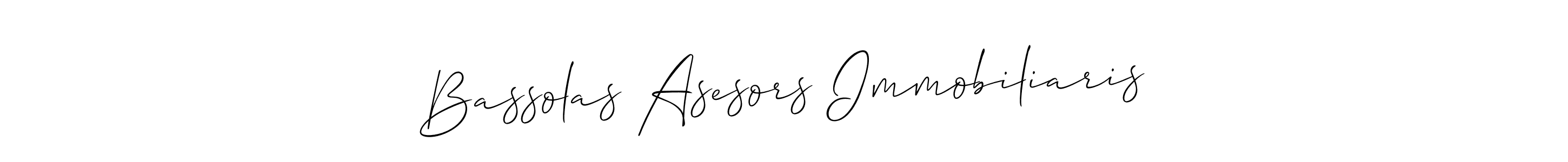 if you are searching for the best signature style for your name Bassolas Asesors Immobiliaris. so please give up your signature search. here we have designed multiple signature styles  using Allison_Script. Bassolas Asesors Immobiliaris signature style 2 images and pictures png