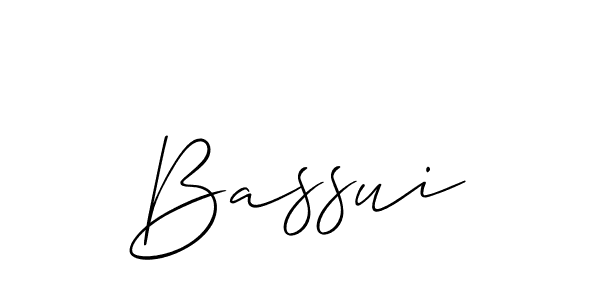 How to make Bassui signature? Allison_Script is a professional autograph style. Create handwritten signature for Bassui name. Bassui signature style 2 images and pictures png