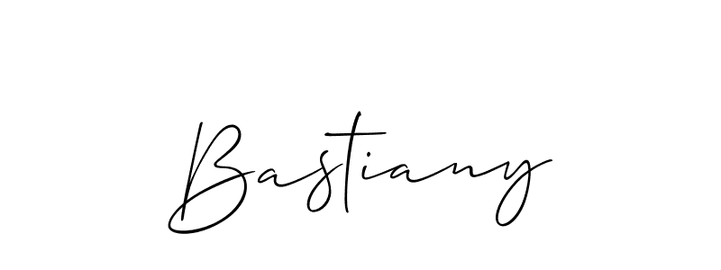 Create a beautiful signature design for name Bastiany. With this signature (Allison_Script) fonts, you can make a handwritten signature for free. Bastiany signature style 2 images and pictures png