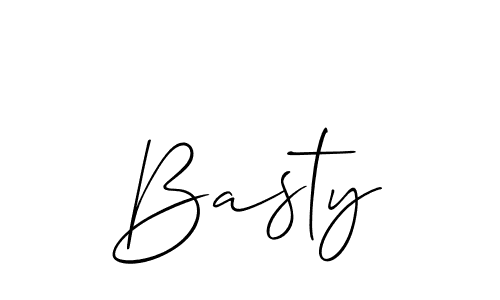 Best and Professional Signature Style for Basty. Allison_Script Best Signature Style Collection. Basty signature style 2 images and pictures png