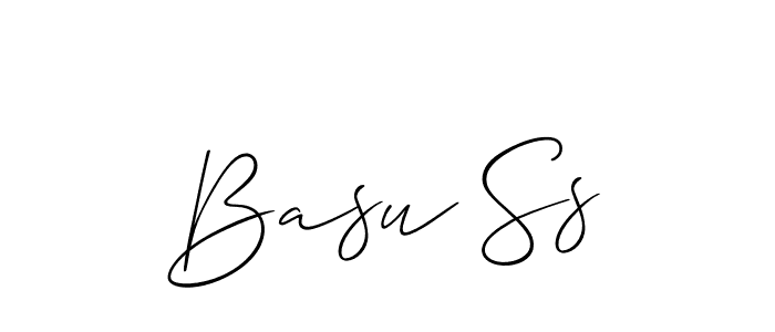 Best and Professional Signature Style for Basu Ss. Allison_Script Best Signature Style Collection. Basu Ss signature style 2 images and pictures png