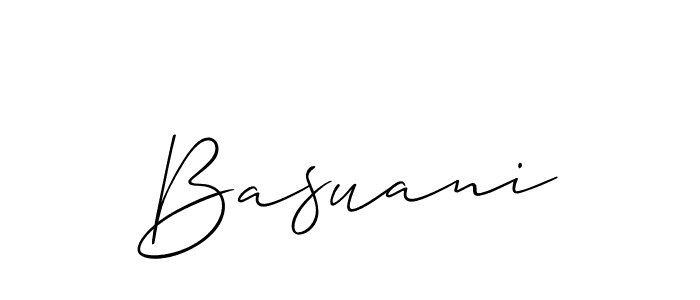 Make a beautiful signature design for name Basuani. With this signature (Allison_Script) style, you can create a handwritten signature for free. Basuani signature style 2 images and pictures png