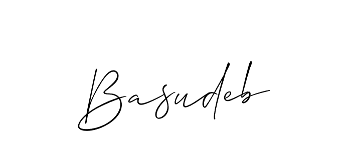 Basudeb stylish signature style. Best Handwritten Sign (Allison_Script) for my name. Handwritten Signature Collection Ideas for my name Basudeb. Basudeb signature style 2 images and pictures png