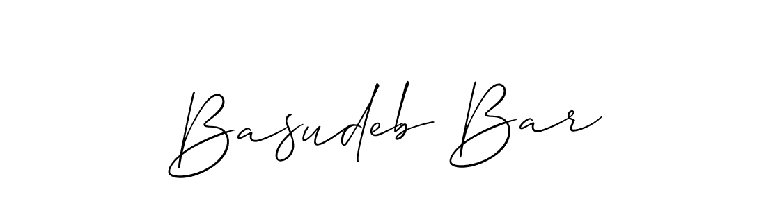 You should practise on your own different ways (Allison_Script) to write your name (Basudeb Bar) in signature. don't let someone else do it for you. Basudeb Bar signature style 2 images and pictures png
