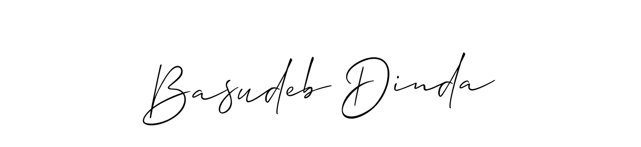 How to make Basudeb Dinda name signature. Use Allison_Script style for creating short signs online. This is the latest handwritten sign. Basudeb Dinda signature style 2 images and pictures png