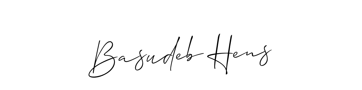 You should practise on your own different ways (Allison_Script) to write your name (Basudeb Hens) in signature. don't let someone else do it for you. Basudeb Hens signature style 2 images and pictures png