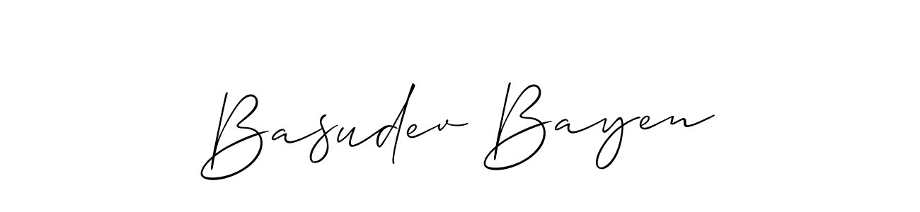 Also You can easily find your signature by using the search form. We will create Basudev Bayen name handwritten signature images for you free of cost using Allison_Script sign style. Basudev Bayen signature style 2 images and pictures png