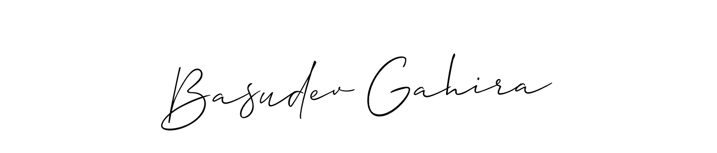 How to Draw Basudev Gahira signature style? Allison_Script is a latest design signature styles for name Basudev Gahira. Basudev Gahira signature style 2 images and pictures png