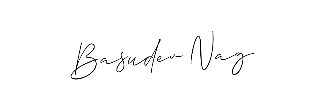 Allison_Script is a professional signature style that is perfect for those who want to add a touch of class to their signature. It is also a great choice for those who want to make their signature more unique. Get Basudev Nag name to fancy signature for free. Basudev Nag signature style 2 images and pictures png