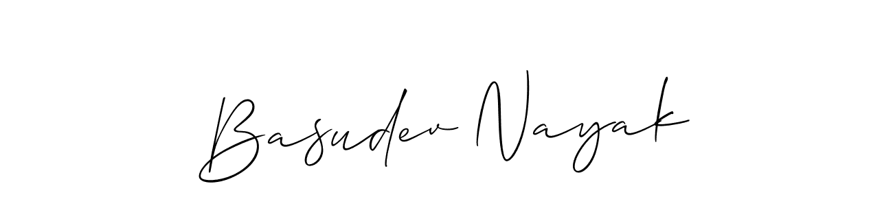 How to make Basudev Nayak name signature. Use Allison_Script style for creating short signs online. This is the latest handwritten sign. Basudev Nayak signature style 2 images and pictures png